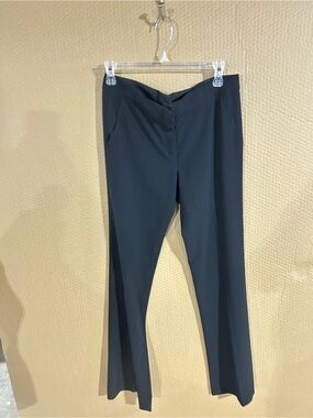 BCBG Black High-Rise Straight Leg Trousers